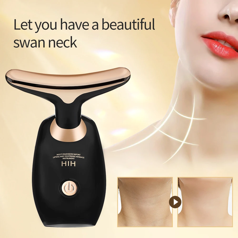 Neck Facial Lifting Device Skin Tightening Anti Wrinkle EMS Vibration Face Massager Double Chin Remover Skin Care Beauty Tool