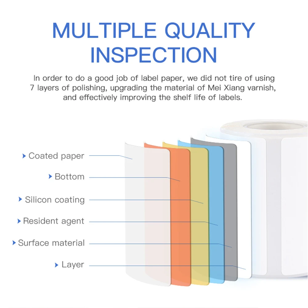 Niimbot Labels For B1/B21/B3S Mini Printer Transparent Thermal Label Paper Self-adhesive Sticker Labeling Machine Etiquetas