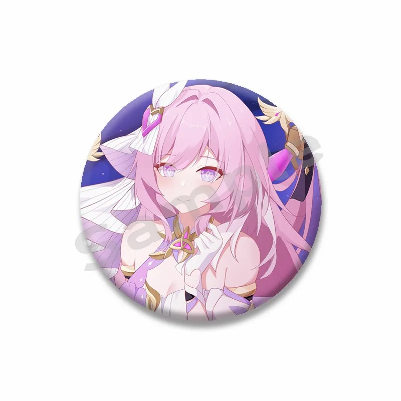 ผลกระทบ Honkai 3rd เคลือบ Pins การ์ตูนไอคอน Badge รอบเข็มกลัดกระเป๋าเป้สะพายหลังเสื้อผ้าเครื่องประดับแฟนของขวัญ