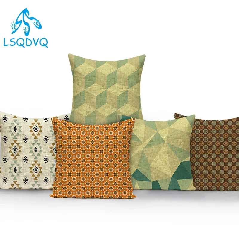 Funda de almohada decorativa de poliéster Cojines Decorativos Para sofá funda de cojín de poliéster geométrico funda de almohada