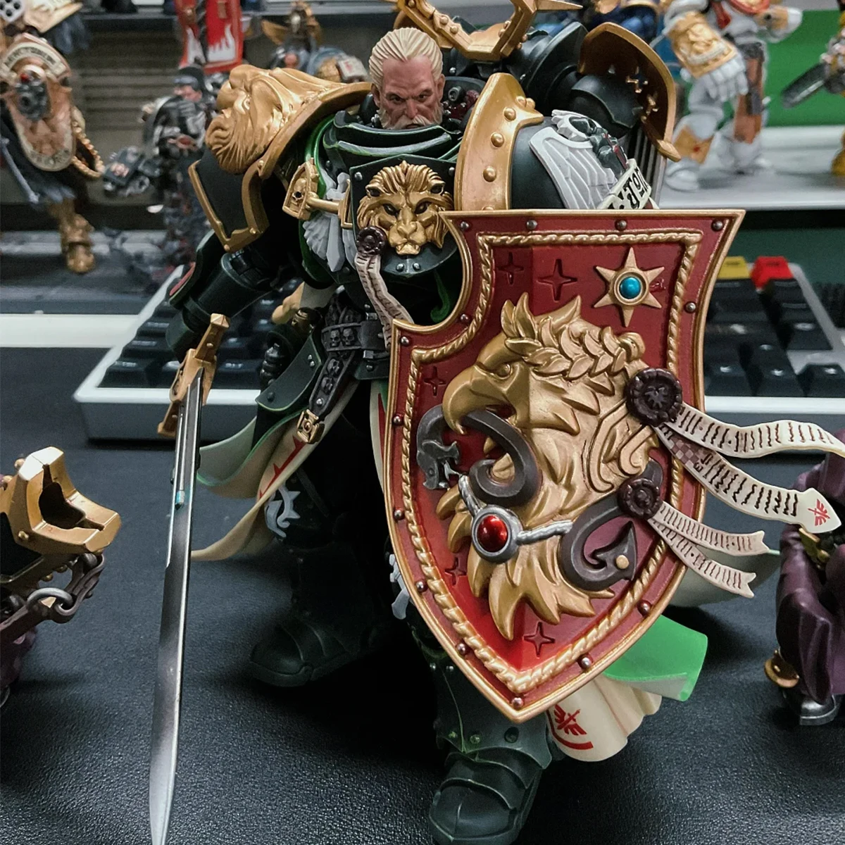 JOYTOY Warhammer 40k 1/18 figurka ciemne anioły Primarch lew Jonson figurka anime stawy ruchome figurka kolekcja zabawek