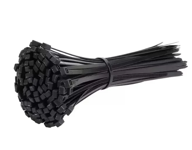 250 PCS Black Self-Locking Nylon Cable Ties Zip Fastening Rings Plastic Strap Cable Management Set for Home Office Organizing