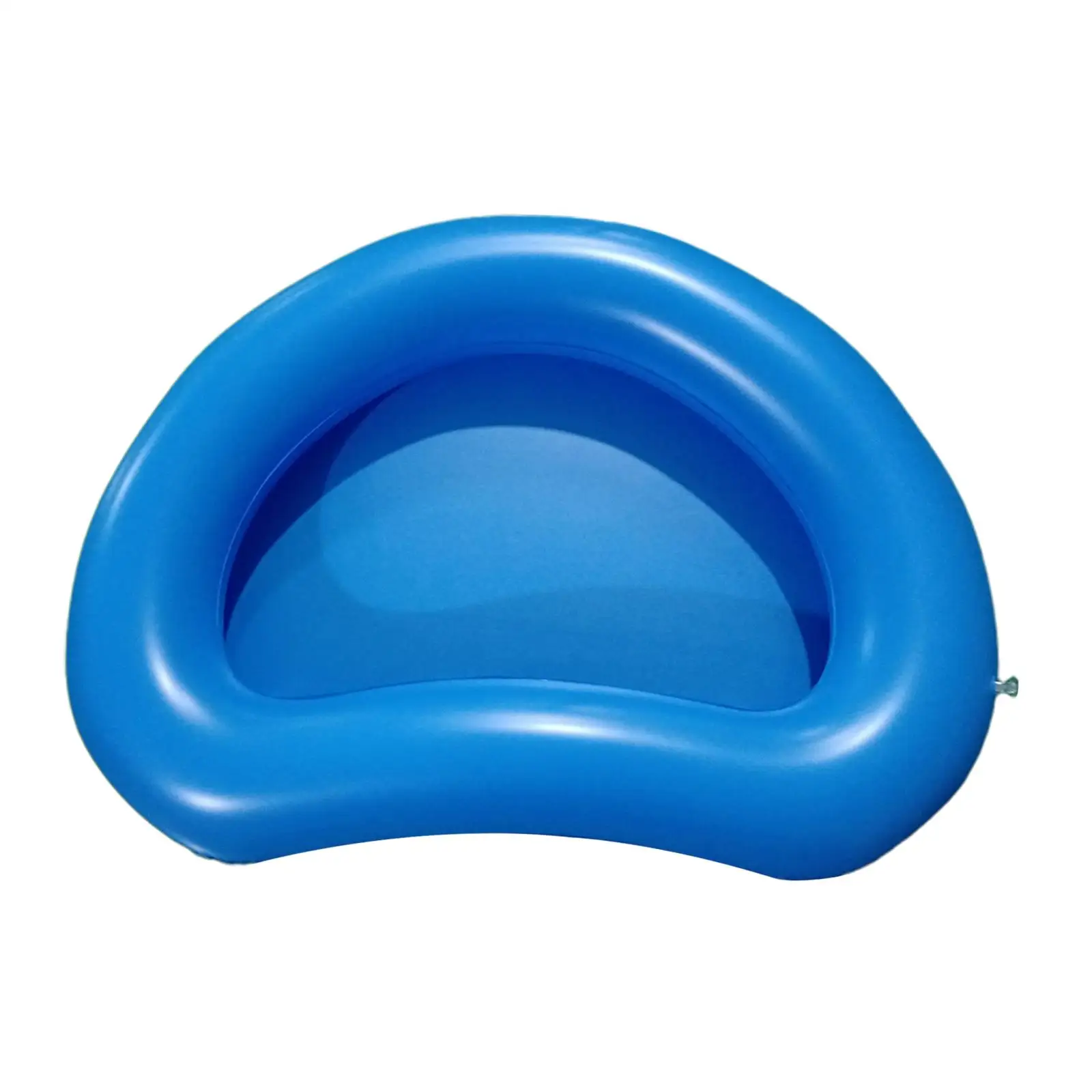 Foot Soaking Bath Basin Inflatable PVC Anti Slip Blue Portable Pool Entry Accessory for Home and Outdoors