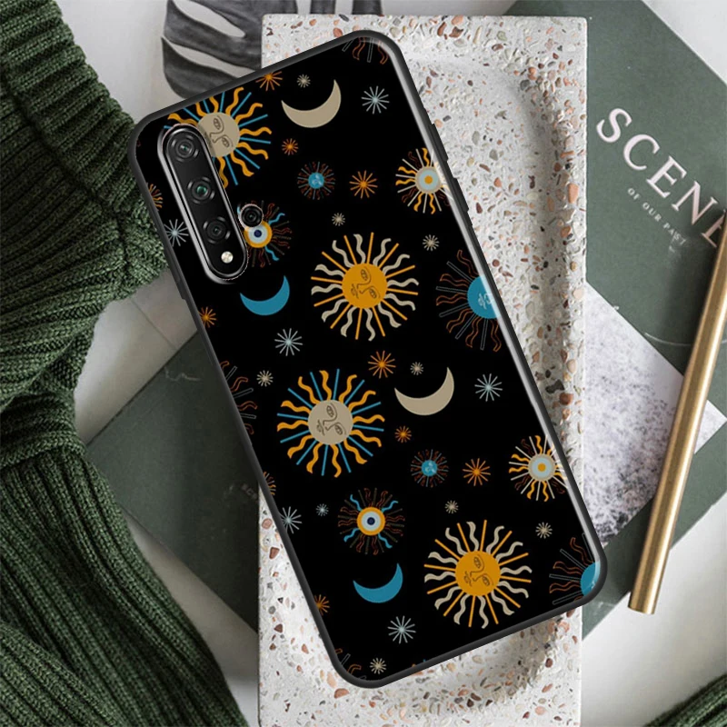 الشمس والقمر ستار لهواوي نوفا 7i 8i 11i 12i 12s 9 10 SE Y91 Y90 Y60 Y70 Y72 Y61 P30 P40 Lite P60 Pro #6