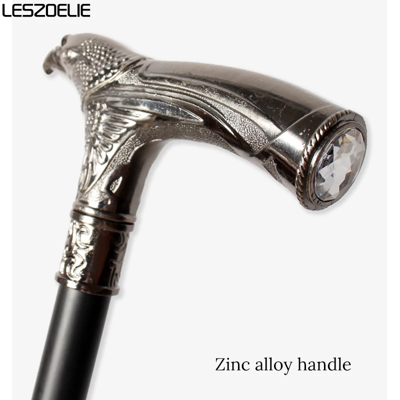 10 Colors Luxury Eagle-Head Walking Stick with Silver Diamond Men Decorative Fashionable Canes Woman Elegant Walking Sticks