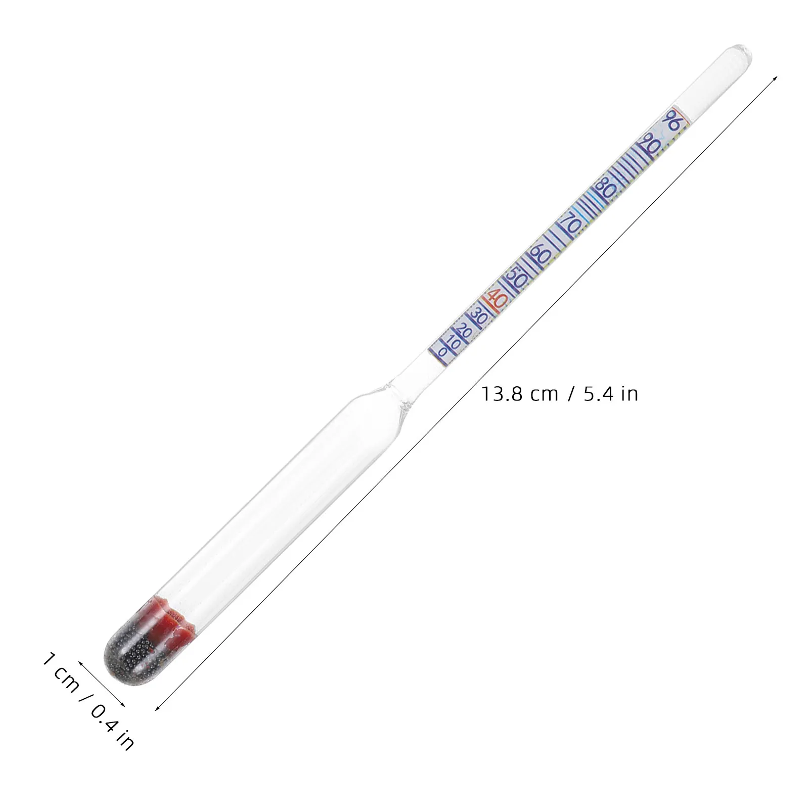 5pcs Glass Alcoholmeter Hydrometer for Wine Making – Triple Scale, Clear Graduation, Easy-to-Use Alcohol Tester