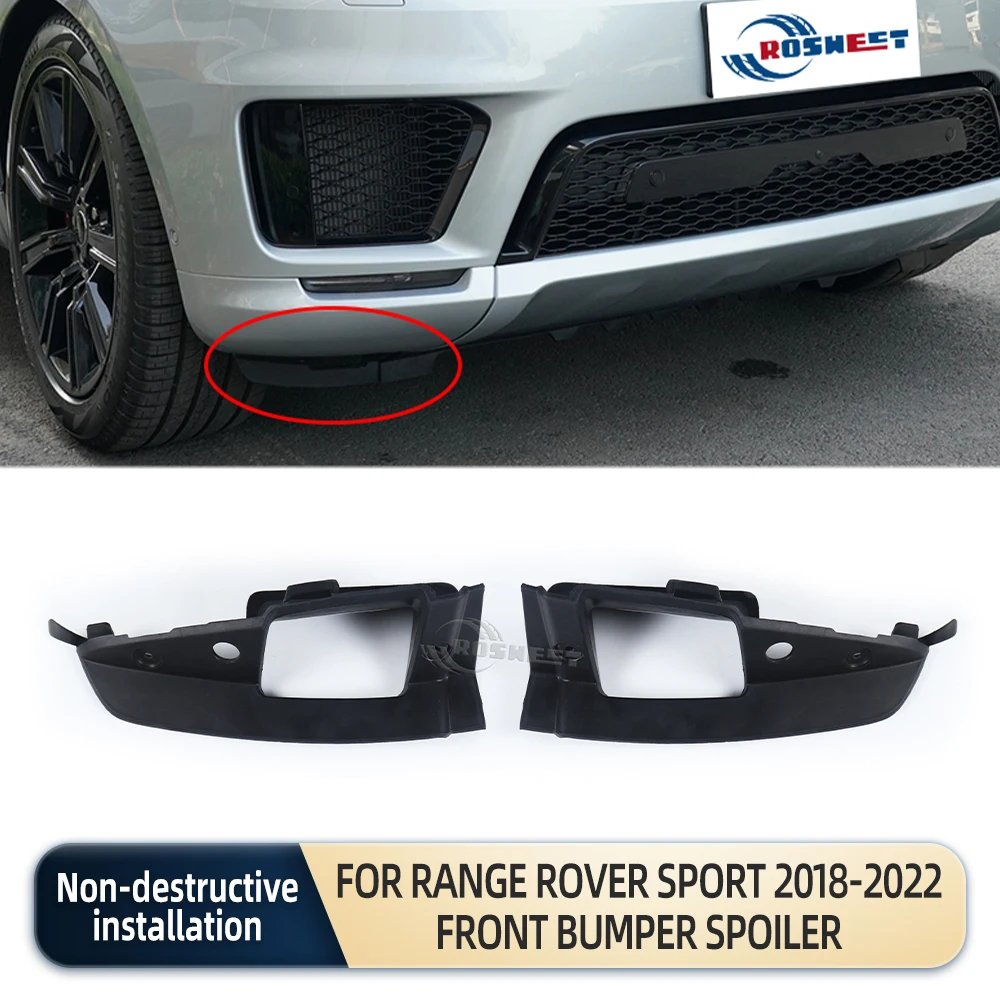 Car Front Bumper Spoiler For Land Rover Range Rover Sport 2018-2022 L494 Lower Skirt Guard Board Plate Accessories LR099442