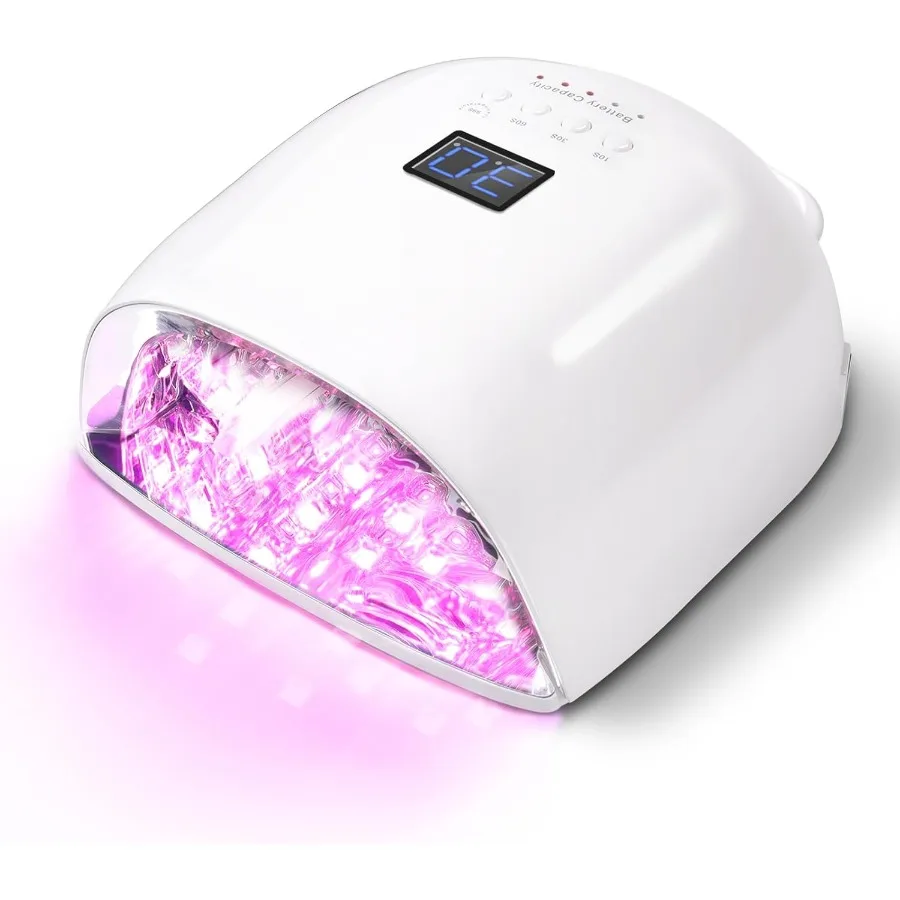 

Upgraded Professional Rechargeable UV LED Nail Lamp with 4 Timer Setting and Long Battery Life Nail Dryer Fast Dry Electroplate