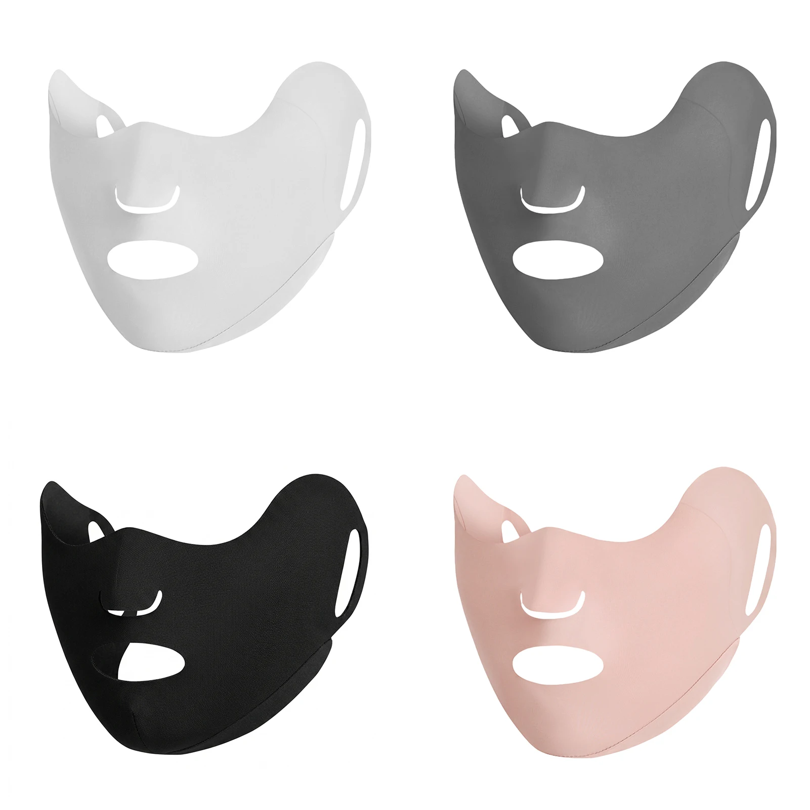 AliExpress NONE Breathable Sun Mask Ice Silk Face Cover UPF50+ Sun Protection Face Mask, Breathable Polyester UV Shield for Cycling Hiking