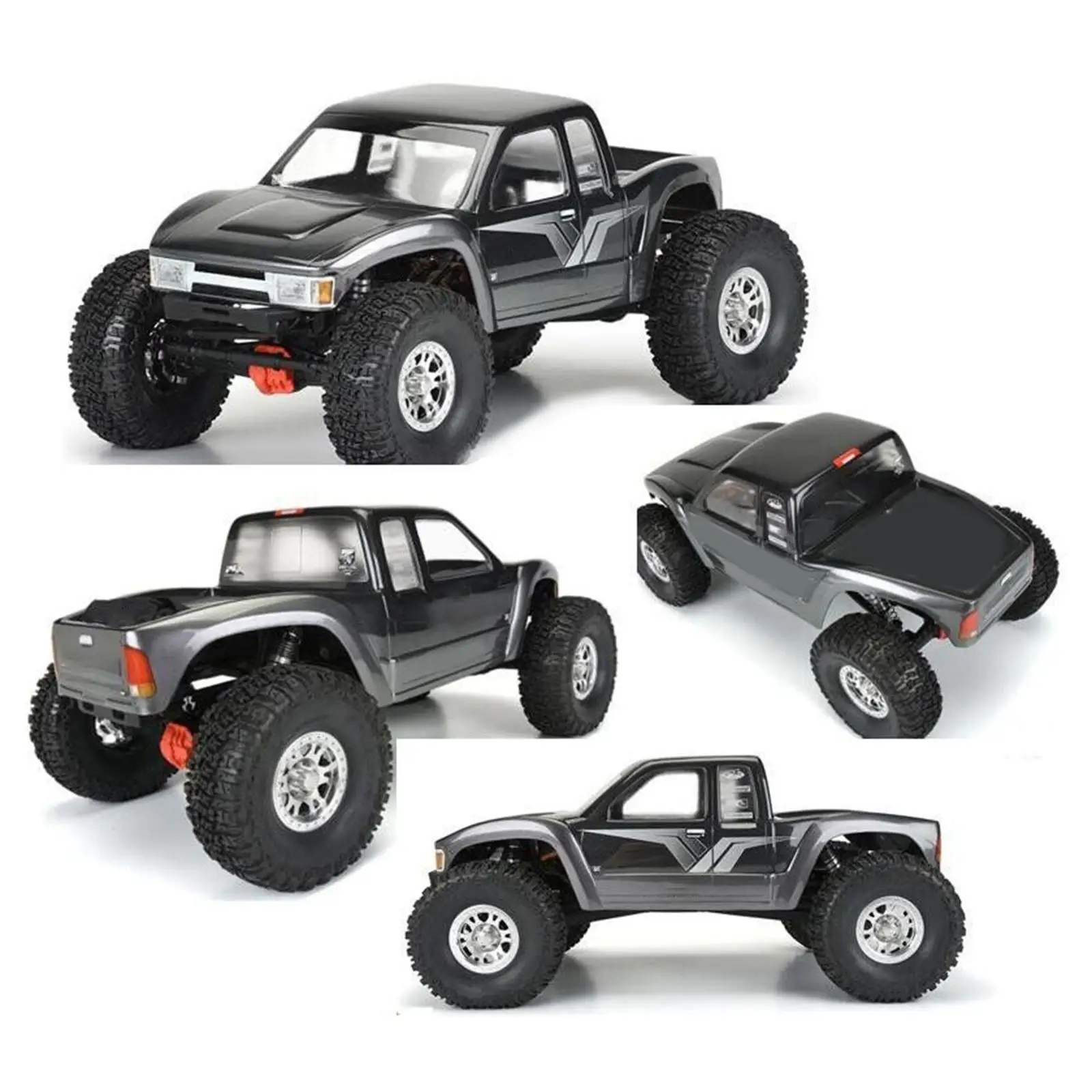 RC Car Shell Body Cover Unpainted with Sticker Decals Sturdy Durable Clear Body Shell for 90046 1/10 RC Crawler Replacement