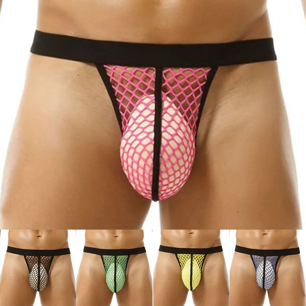 تنفس ثونغ الرجال G-سلاسل للاستخدام غير الرسمي اللون مطابقة نمط مريح منخفضة الخصر S-XL أحجام للارتداء اليومي #6