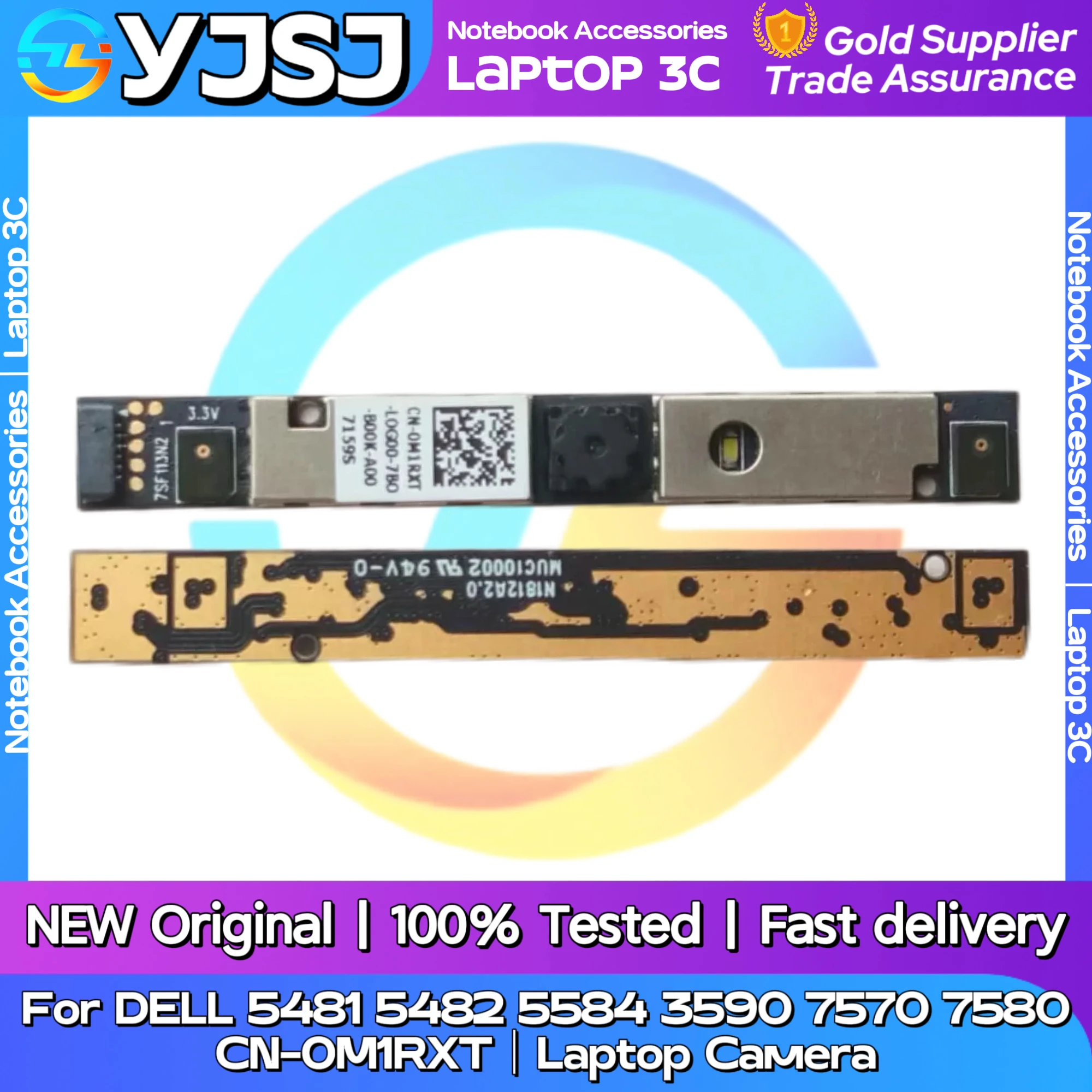 

Новая оригинальная камера для ноутбука DELL 5481 5482 5584 3590 7570 7580 CN-0M1RXT, видеокамера для ноутбука, модуль видеоголовки