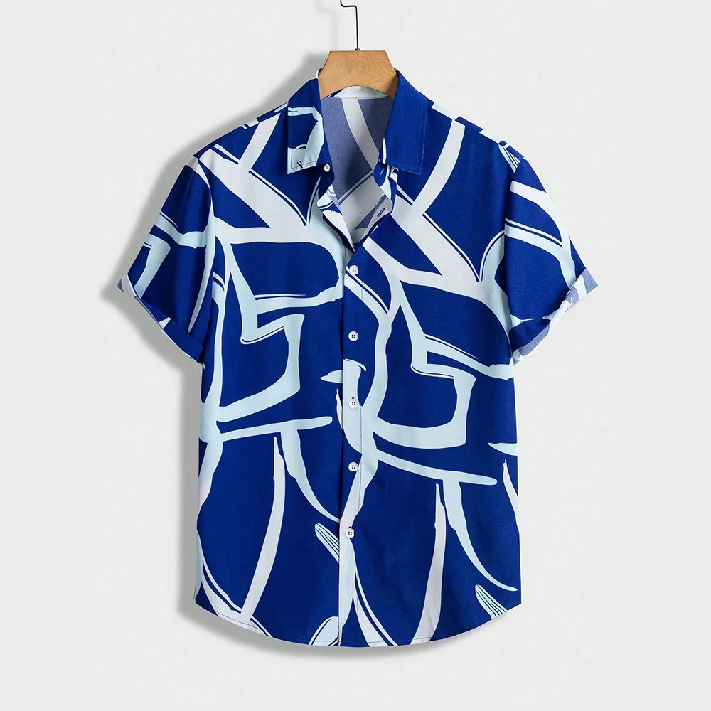 

Men's Shirt Solid color stripes Shirt Hawaiian Shirt Beach Shirt Casual Thin Plus Size Shirt Turtle Neck Polo Shirt