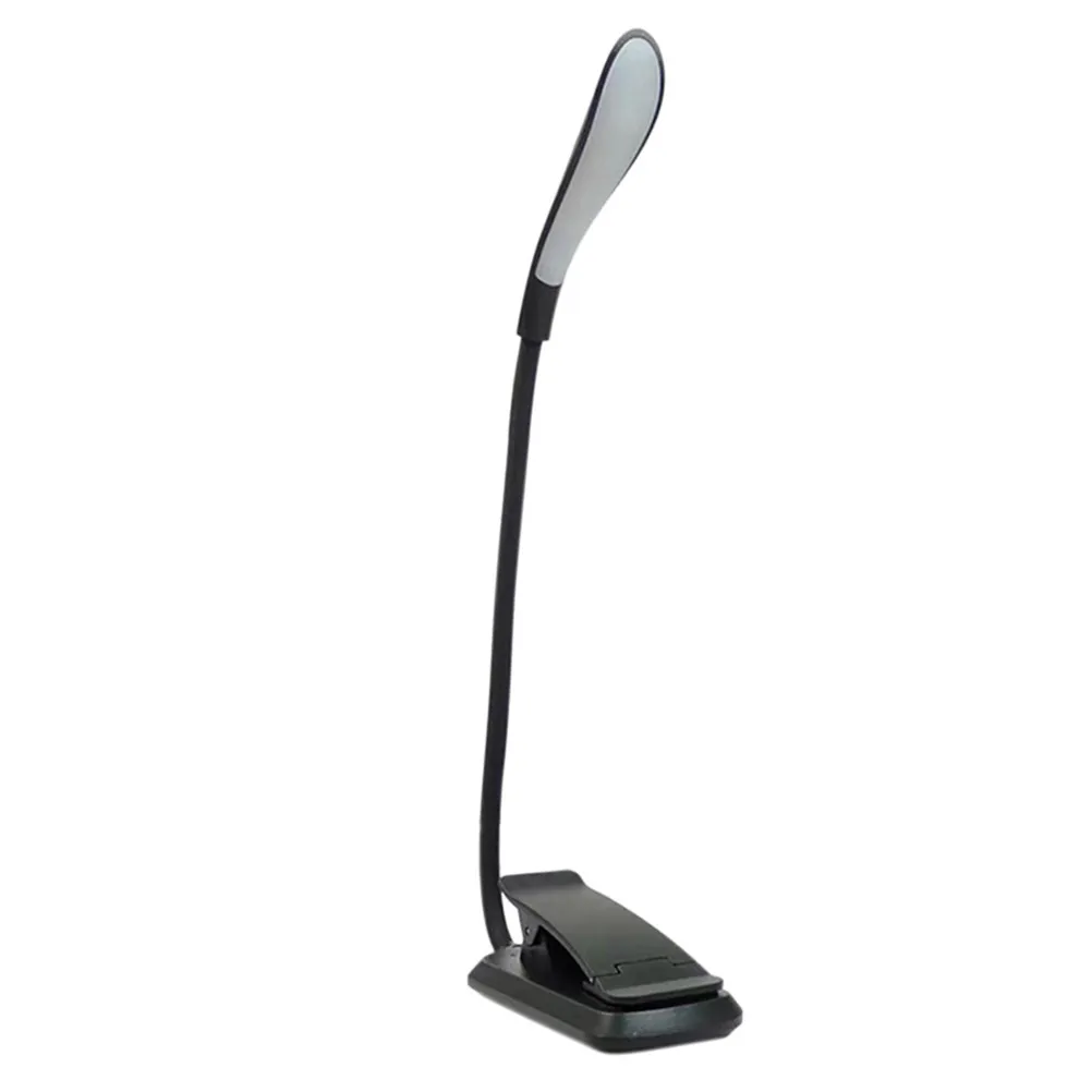 USB Rechargeable Mini LED Reading Light with Sturdy Clip Flexible Gooseneck for Desk Kindle Notebook Bunk Bed Camping