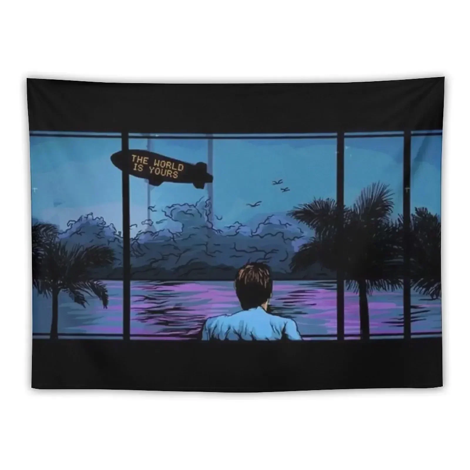 

scarface The World is Yours Tapestry For Bedroom Wall Art Tapestry