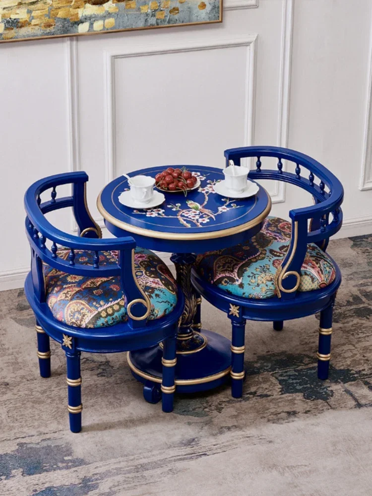 

Элитный набор: расписной стол для балкона и 2 стула