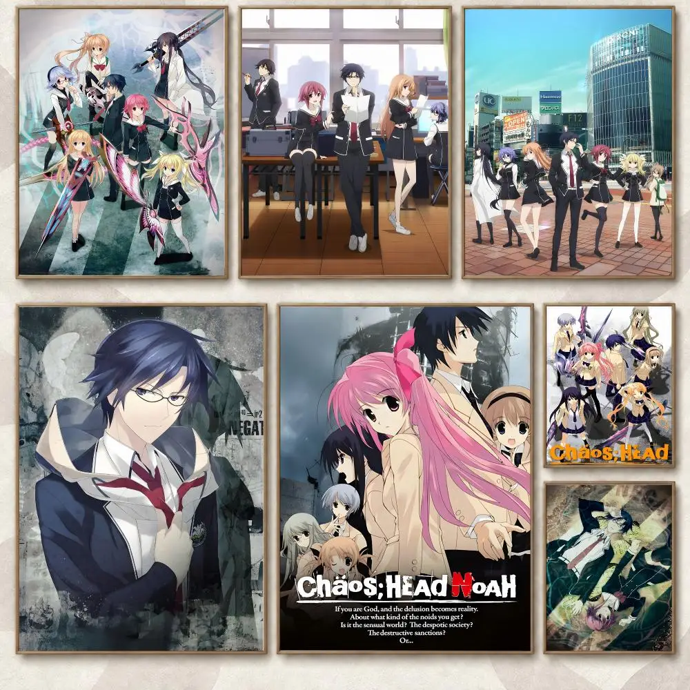 Chaos;Head Anime Game Series Psychological Mystery Poster Aesthetic Art Print for Bedroom & Living Room Decor, Unframed