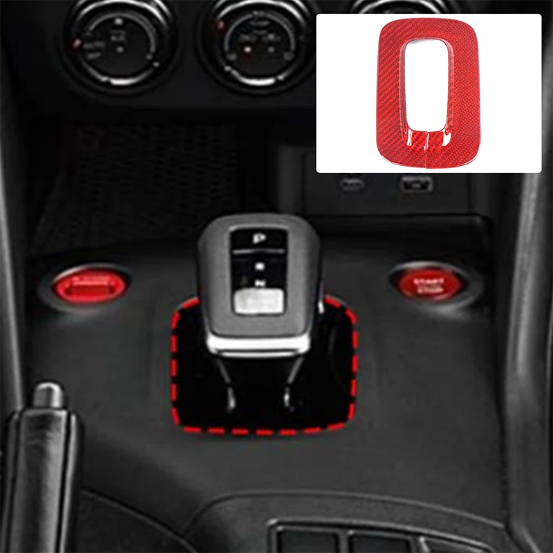 

For Nissan 400Z central control gear inner frame base, car gear base decorative frame, interior modification, real carbon fiber