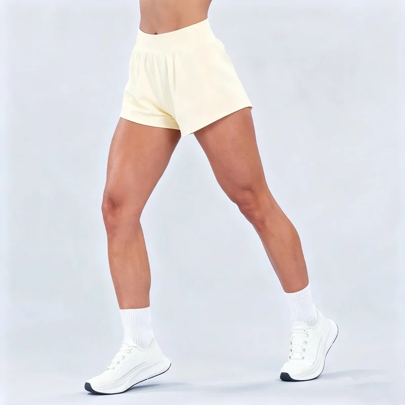 Gym Shorts Women High Rise Lined Athletic Shorts Quick Dry Anti-Ride Up Lightweight Clothes Running Yoga Workout Training Shorts