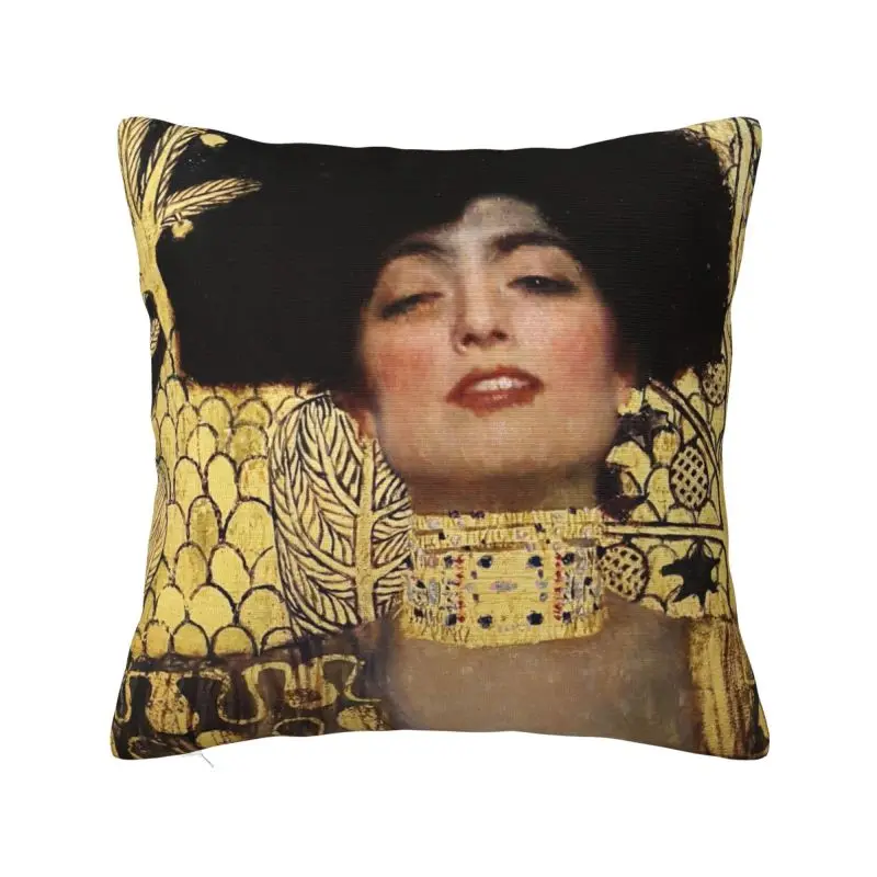 Nordic Judith And The Head Of Holofernes Sofa Cushion Cover Polyester Gustav Klimt Painting Art Throw Pillow Case Living Room