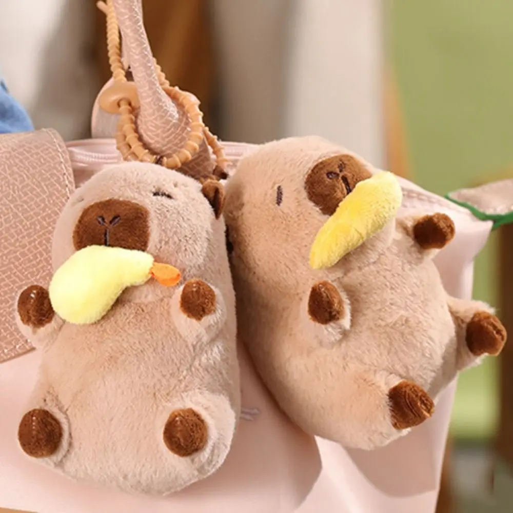 Wagging Tail Capybara Tail Wagging Keychain Animal Toy Capybara Wag Its Tail Toy Plush Doll Fashion Stuffed Animal