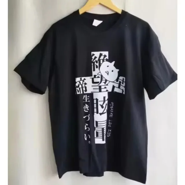 Harajuku Subculture Bug Girl Printed T-shirt Solid Color Individual Design Short Sleeve Casual Loose Tee Summer Autumn Versatile