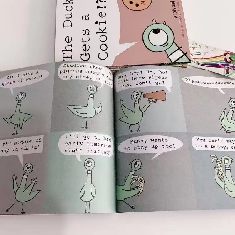 9 Books/set Don't Let the Pigeon Drive the Bus English Picture Book Children Reading Storybook Early Education Books