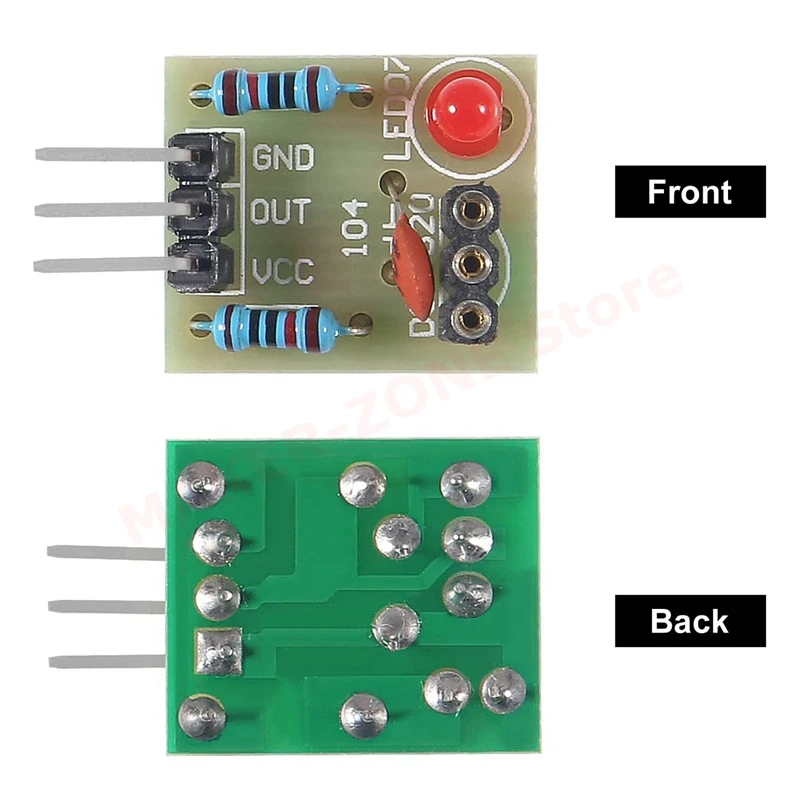 KY-008 650nm Laser Transmitter Module with Laser Sensor Module Non-Modulator Tube Laser Receiver Module Kit