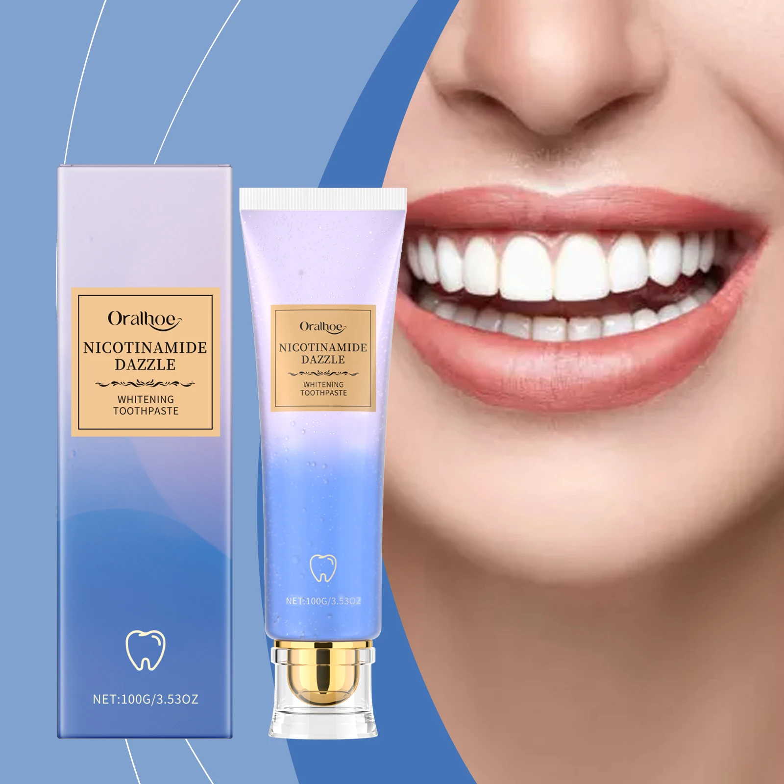 Niacinamide Corrector Toothpaste Whitening Teeth Stain Plaque Remover Protect Enamel Reduce Yellowing Tooth Refreshing Oral Care