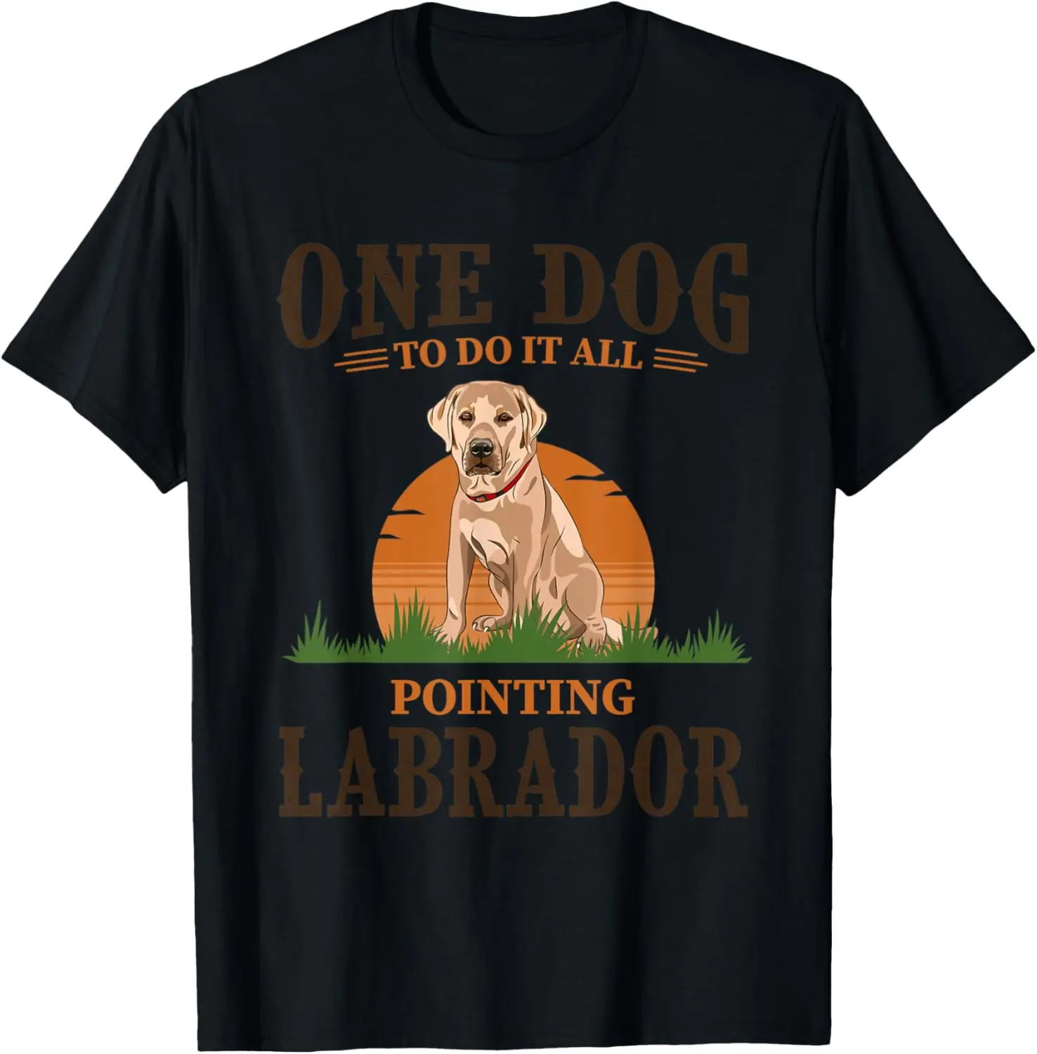 

Футболка Labrador Design for One Dog To Do It All Pointing Labrador