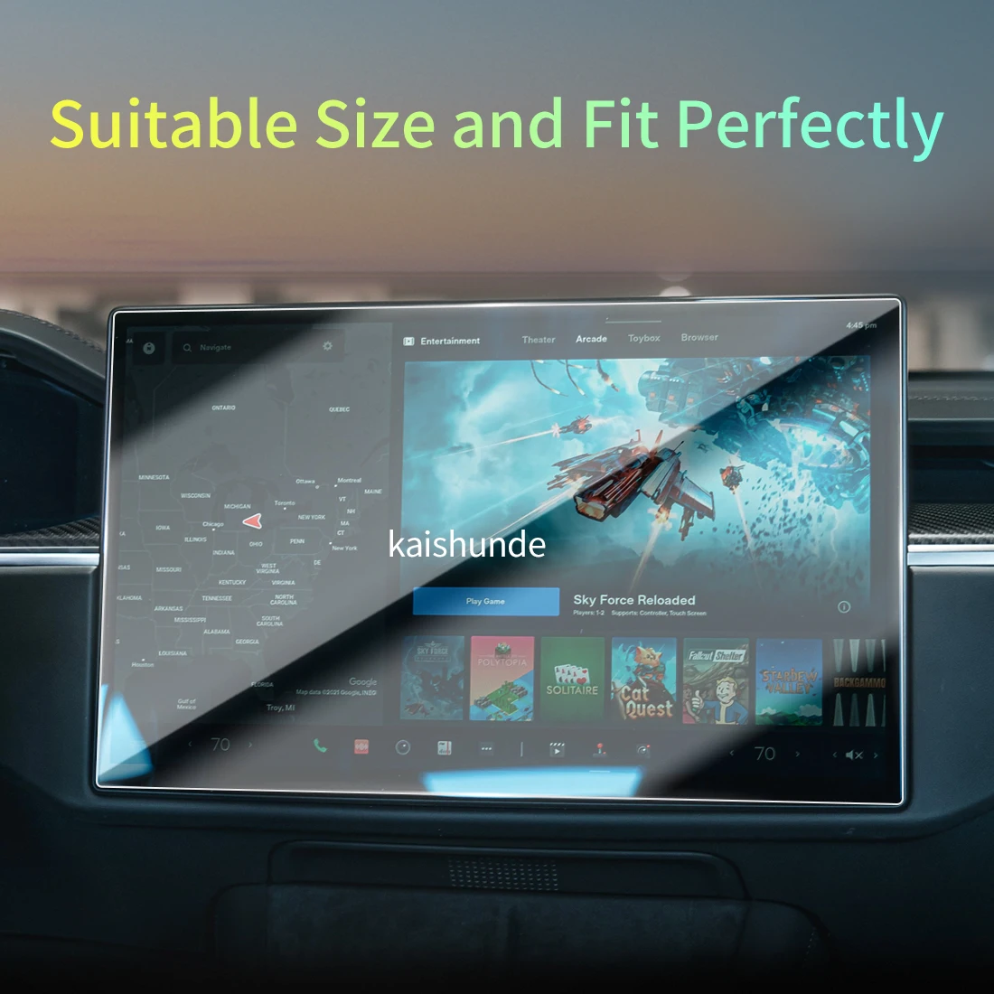 Car Stickers Meters Protector For 26 Tesla MODEL S Tempered Glass Protective Film Display Navigation Vehicle