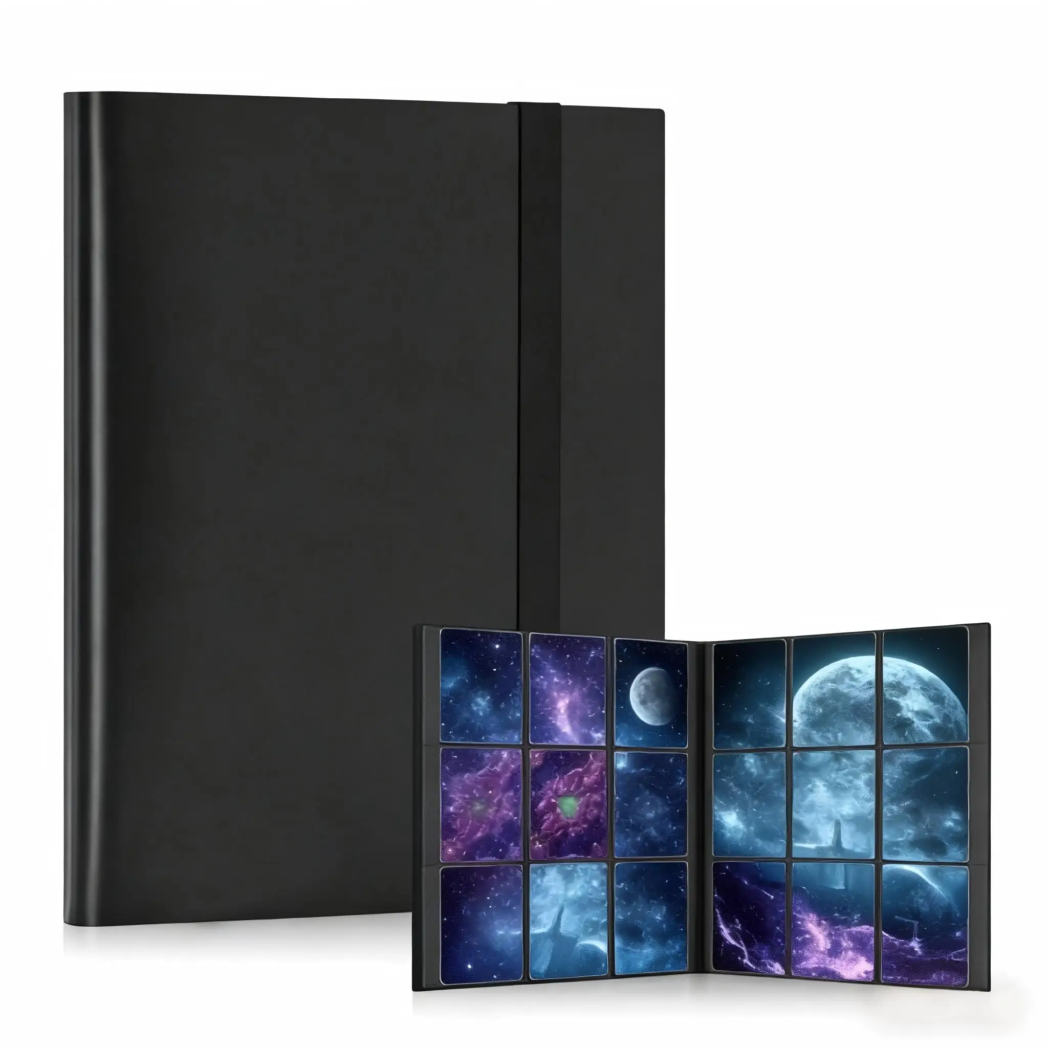 مجلد ألبوم تخزين متين 9/4 جيب، مناسب للعب والبطاقات الرياضية، يمكن أن يحمل 360/160 بطاقة، مع 20 لوحة قابلة للطي - مجلد بطاقات قابل للجمع، صندوق تخزين بطاقات الألعاب، مجلد بطاقات عالي الجودة، حامل بطاقات تذكاري، جامع متعدد البطاقات