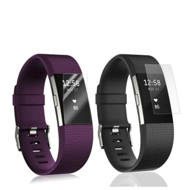 Screen Protectors for Fitbit Charge2 / Charge3 Gel Soft Screen Protector Scratch Resistant Transparent Films for Smart Watch