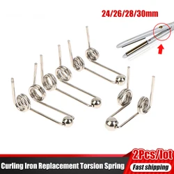 2Pcs 24-30mm Curling Iron Replacement Double Return Torsion Spring Hair Curling Rod Accessories Wire Diameter 1.2mm