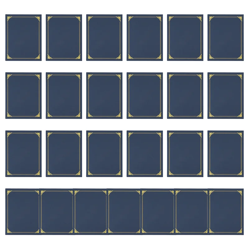 

AED5-Certificate Holders, Diploma Holders, Certificate Covers With Gold Foil Border For Letter Size 8.5X11 Inch