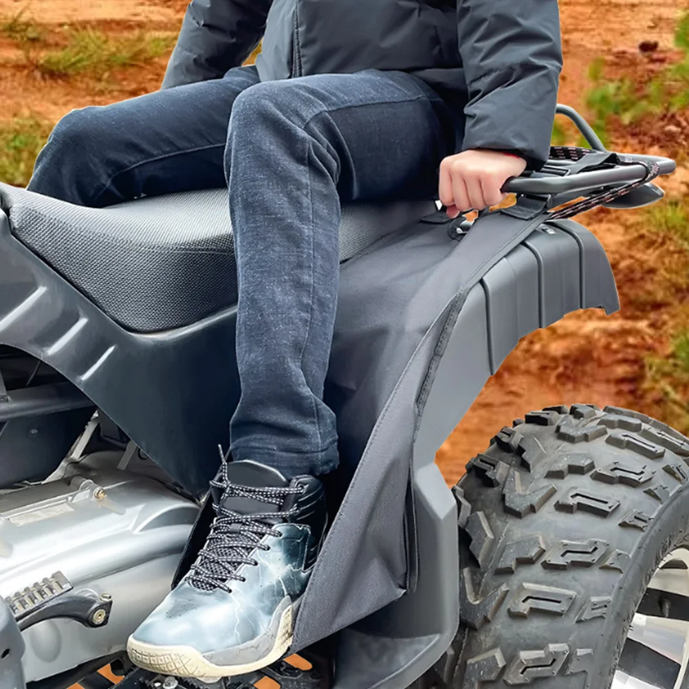 2 pçs praia motocicleta pedal traseiro resistente durável atv pé resto oxford pano pé resto saco para sujeira e