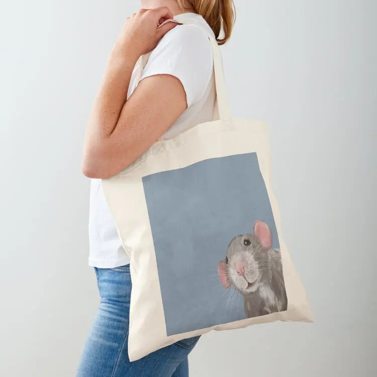 

The Peeking Rat Tote Bag Canvas stote bag tote bag university handbag large tote