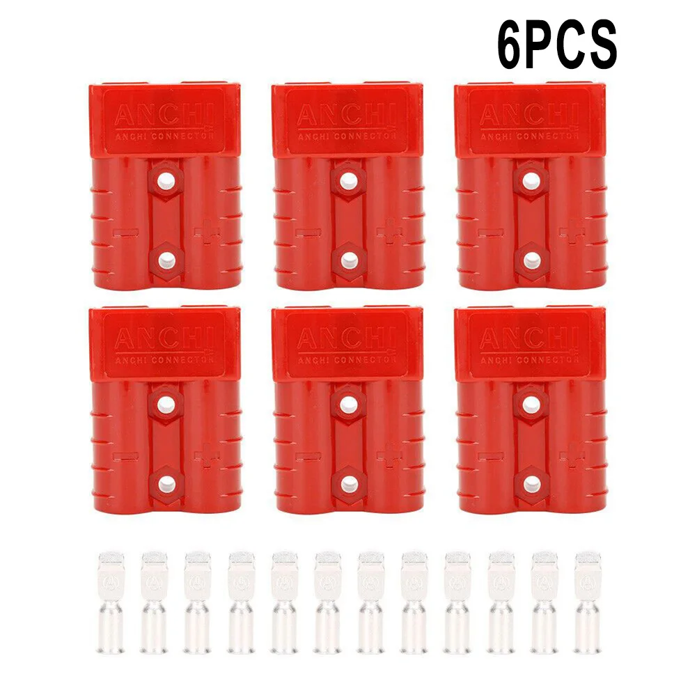 4/6x Stekkers 50a Connector Voor Anderson Stijl Stekker Connectoren Dc Power Solar Caravan Motorfiets Socket Accu Opladen Adapter Ac