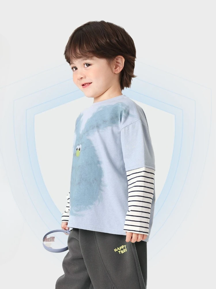 New Arrival Boys Cartoon Long Sleeve T Shirt Autumn Kids Cool Graphic Tee Children Casual Tops Clothing