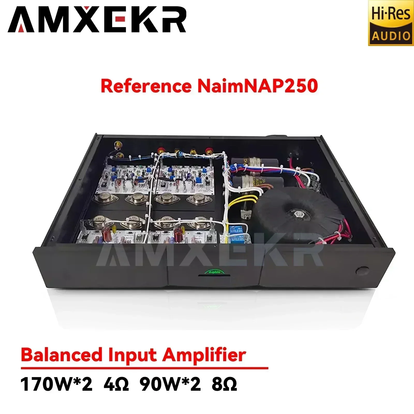 SUQIYA  Reproduction Naim NAP250 Power Amplifier Hi-End 90W+90W HiFi Stereo 2.0 Channel Home Audio Power Amplifier