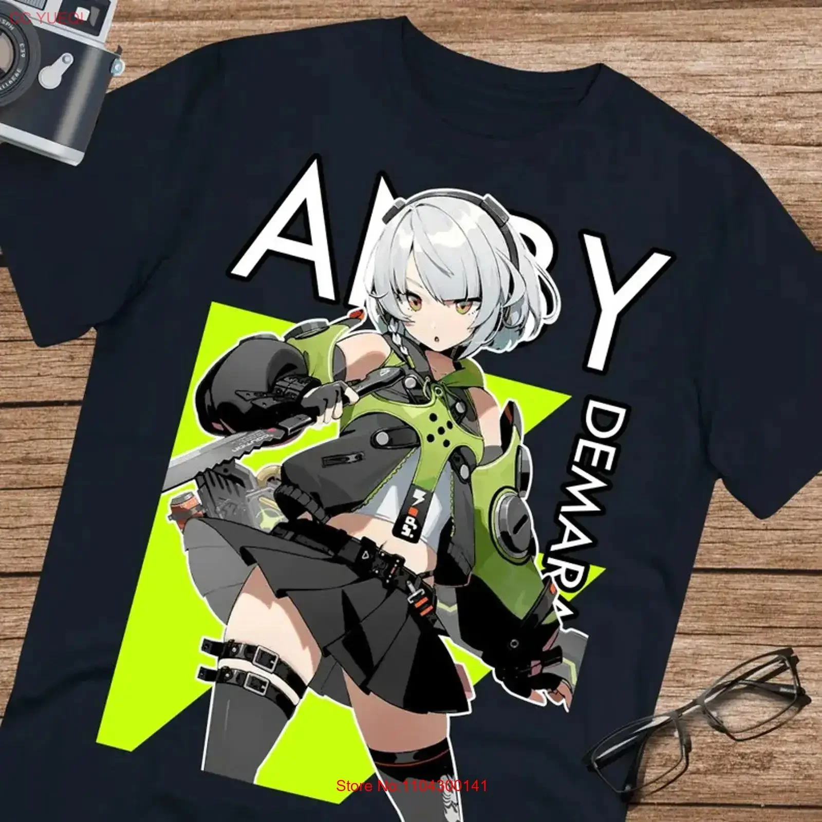 Anime Anby Demara Zenless Zone Zero T Shirt Size S 5Xl Black vintage Washed Stylish Comfortable Slightly Breathable