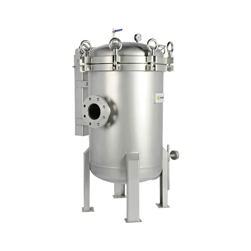 Cloth bag filter manufacturer 304 stainless steel well water river cement sand diesel gasoline large flow filter