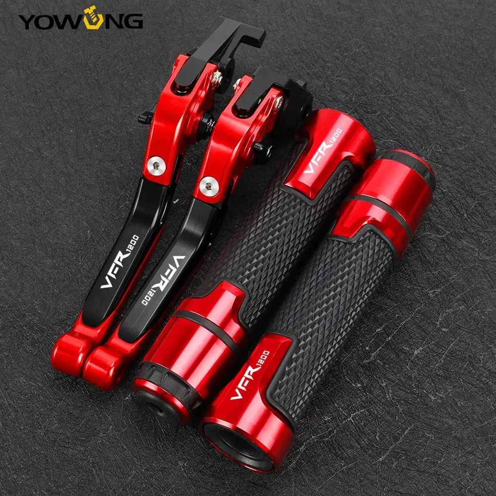 FOR HONDA VFR1200 F VFR1200F 2010-2016 Motorcycle Accessories Aluminum Folding Brake Clutch Levers Handlebar Handle Grips Ends