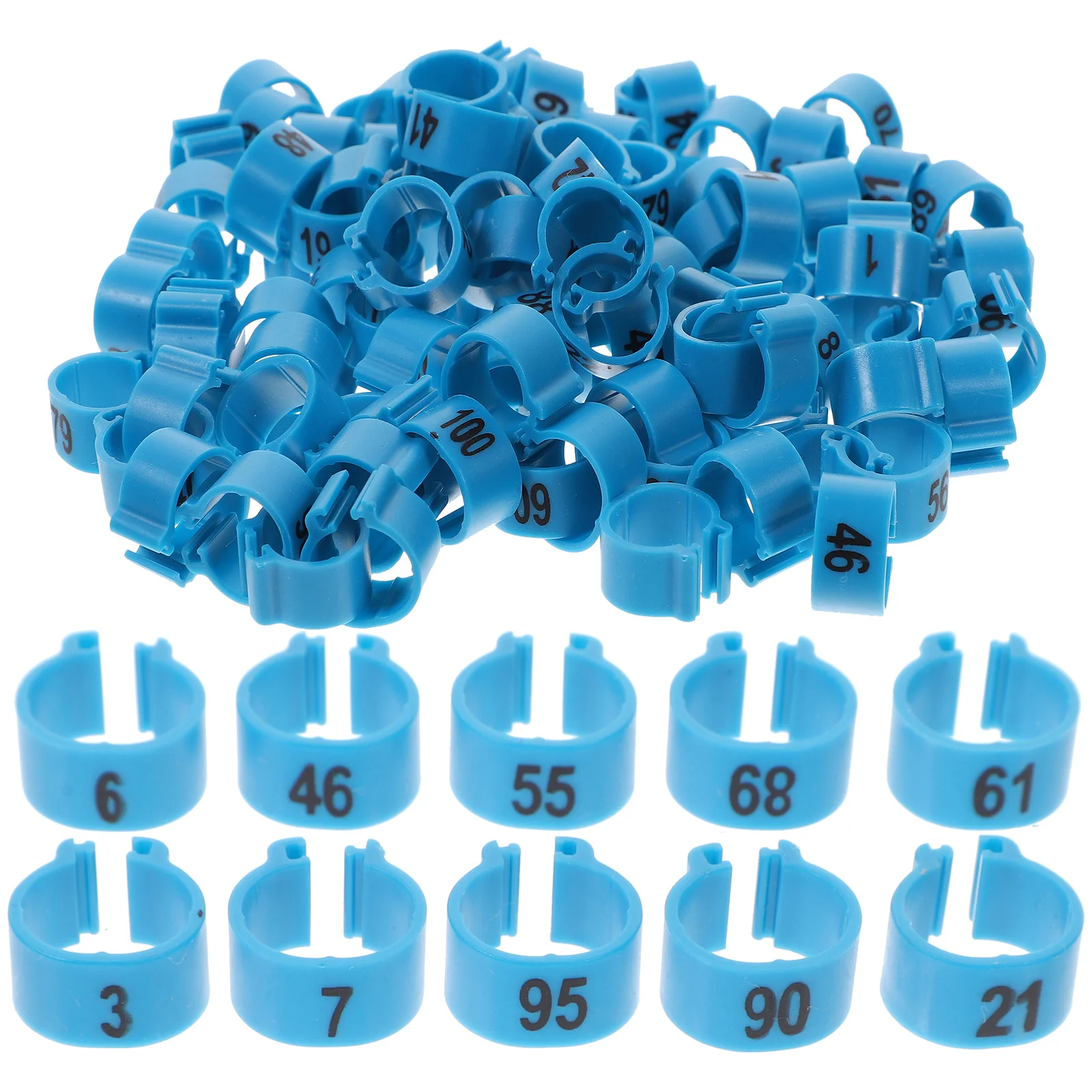 100 قطعة حلقات ساق الدجاج الألومنيوم قابلة لإعادة الاستخدام تحديد الدواجن العصابات لبطة الدجاجة حمامة الطيور القدم خواتم خفيفة الوزن دائم صغيرة #2