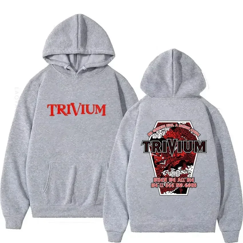 حار بيع Trivium موضوع مقنعين قميص الرجال هوديس جديد وبلوزات الخريف الملابس هودي هوديي Y2k الجرافيك البلوفرات البلوز