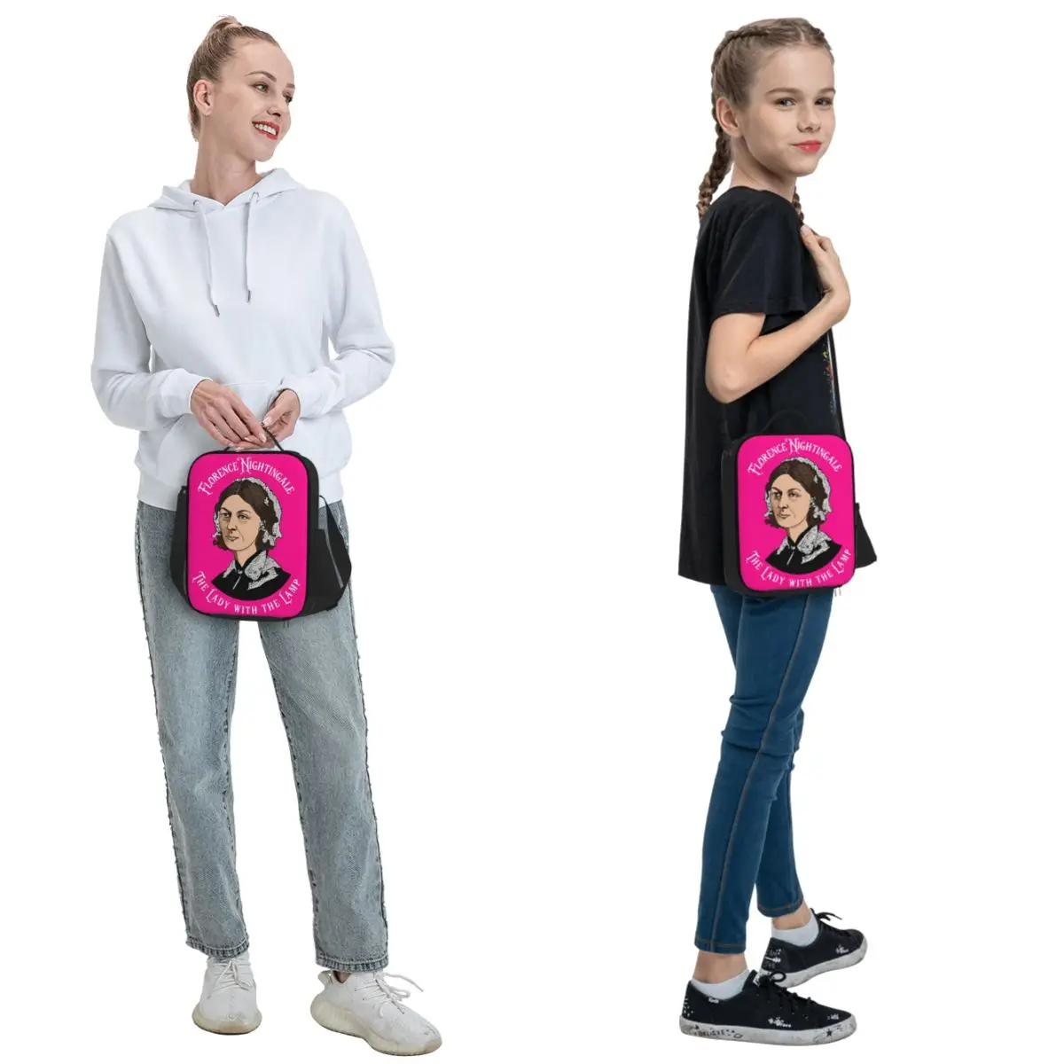 فلورنسا العندليب التمريض فطيرة الرسم البياني بايونير أكياس الغداء معزول بينتو صندوق الغداء حمل أكياس نزهة مانعة للتسرب حقيبة حرارية #2