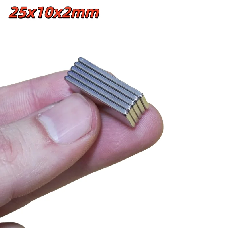 25x10x2mm Strong Rare Earth Magnets 25x10x2mm For Fridge,DIY,Building,Scientific,Craft,Education ,Fast Delivery 25*10*2