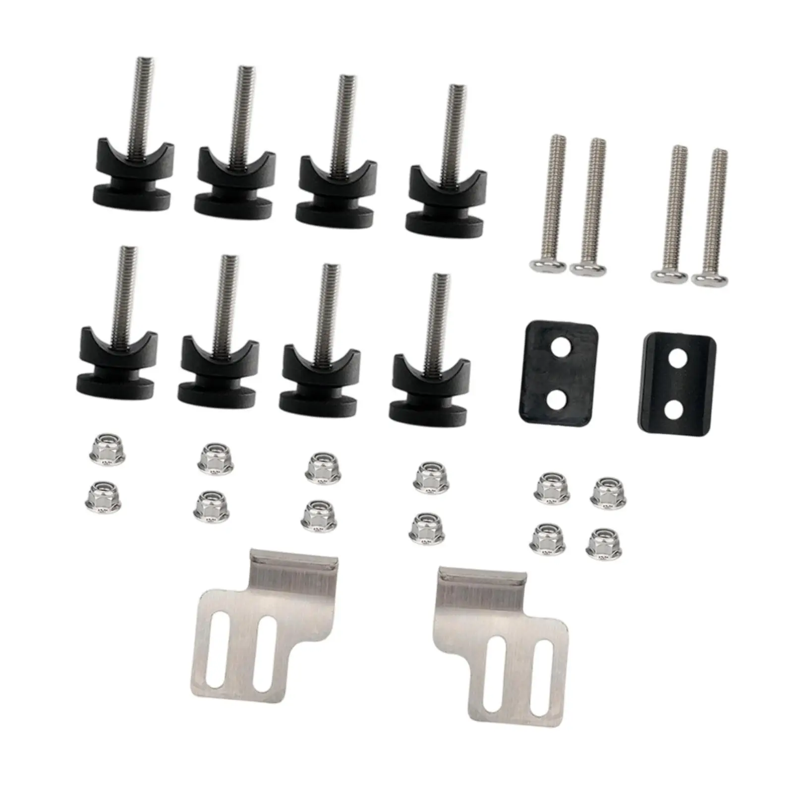 Kit de montagem de saco traseiro de motocicleta, manutenção profissional de peças sobressalentes, conjunto de tira de fixação, parafusos de placa, kit de montagem de saco traseiro de motor