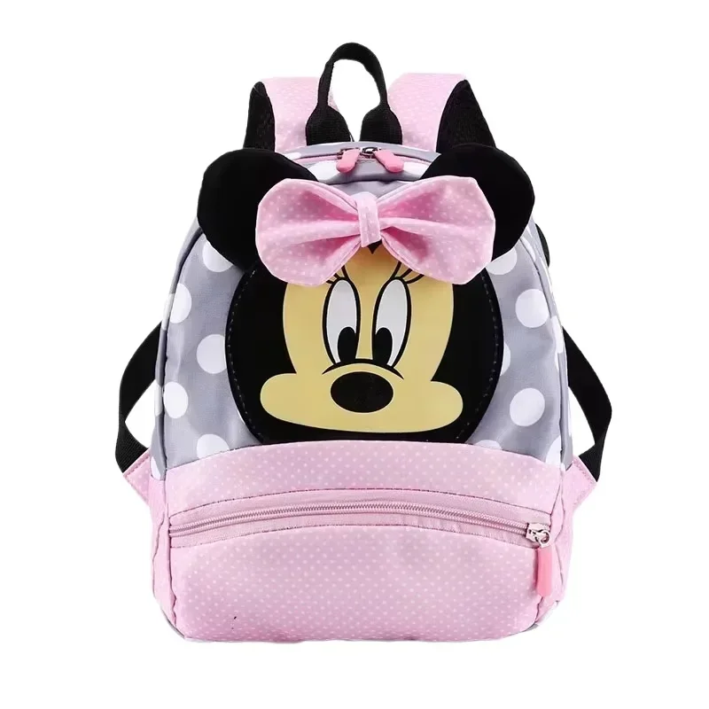 Disney Mickey Mouse Cartoon Fashion Backpack Women\'s Minnie Canvas School Bag Fashion Large Capacity Backpack Girls Mochila