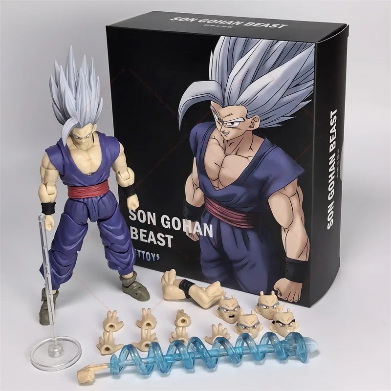 In Stock CTTOYS Dragon Ball Super Beast Gohan Shf 6-inch Silver-haired Son Gohan Toy Model Superhero Action Figure